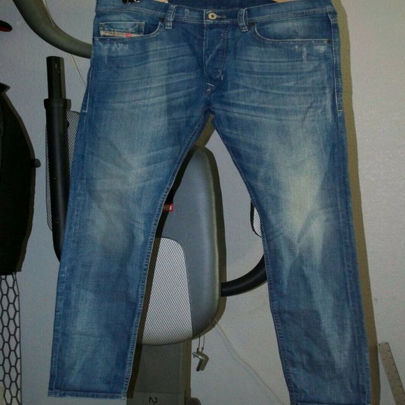 Mens Diesel Tepphar Wash 008W7_Stretch slim skinny carrot jean
